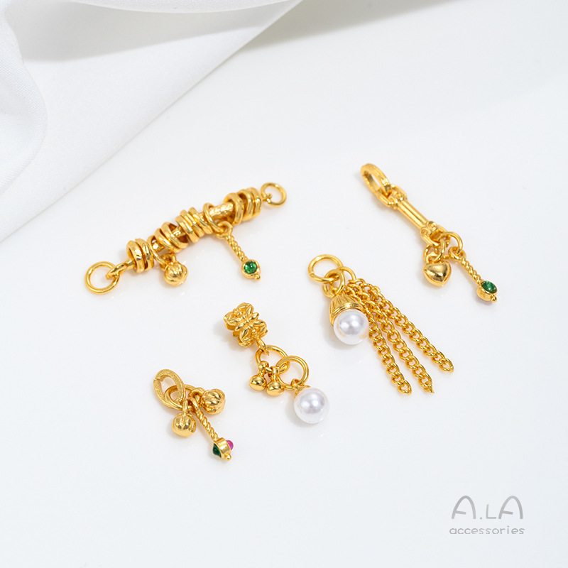 Jewelry Making Vietnam - 베트남 모래 금 진주 비즈 링