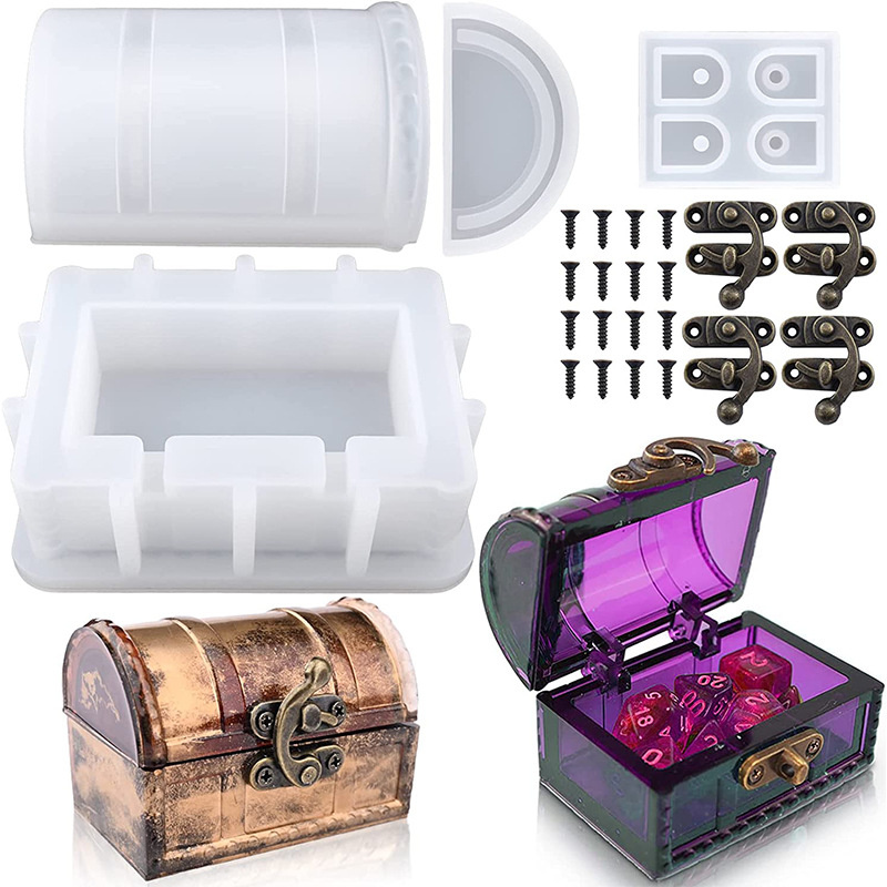 Jewelry Making Organizer - DIY 보관함 실리콘 몰드 세트, 보석