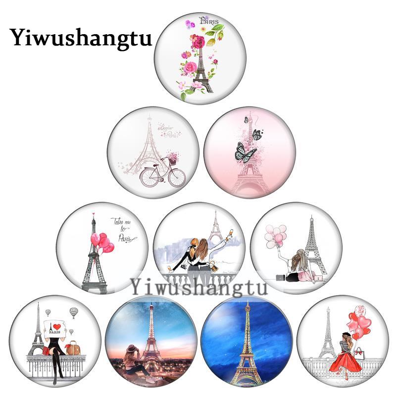 Jewelry Making Paris - 원형 사진 유리 카보숑 데모 플랫