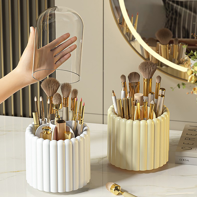 Jewelry Making Organizer - 뚜껑이 달린 메이크업 브러쉬 거치대, 립스틱
