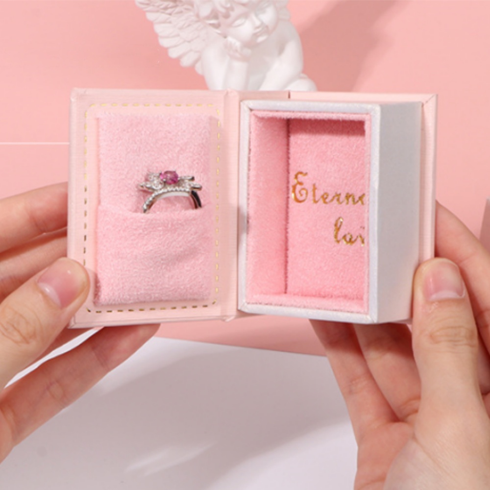 Jewelry Making Journal - 미니 조개 쉘 책 모양 반지