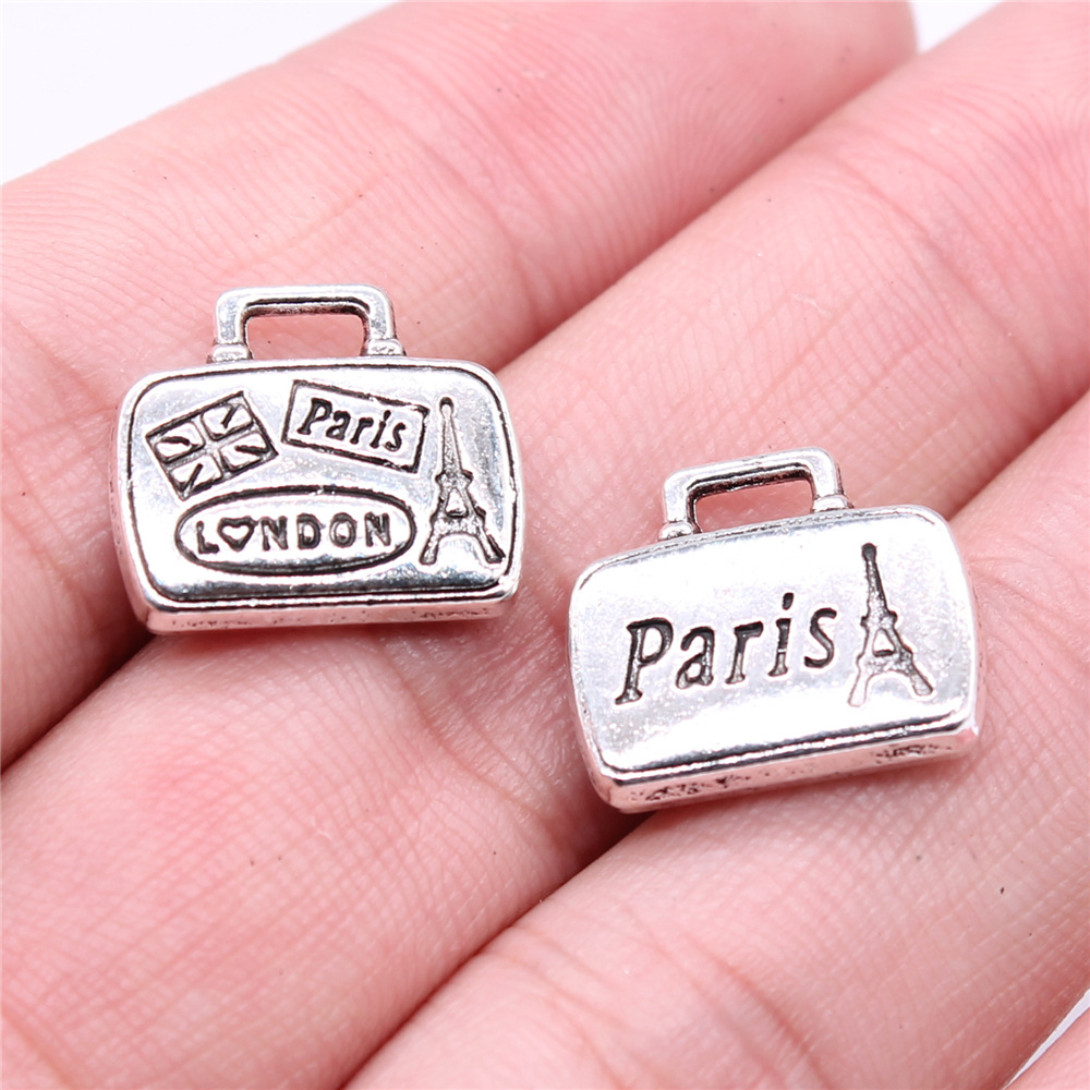 Jewelry Making Paris - WYSIWYG 5pcs 16x14mm 골동품 실버 컬러