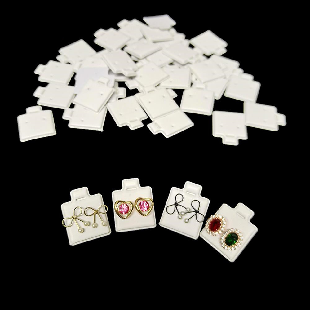 Jewelry Making Organizer - 100 개/가방 귀 스터드 홀더 화이트