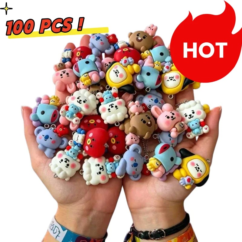 Jewelry Making Resin - 7pcs BT21 수지 만화 참 DIY