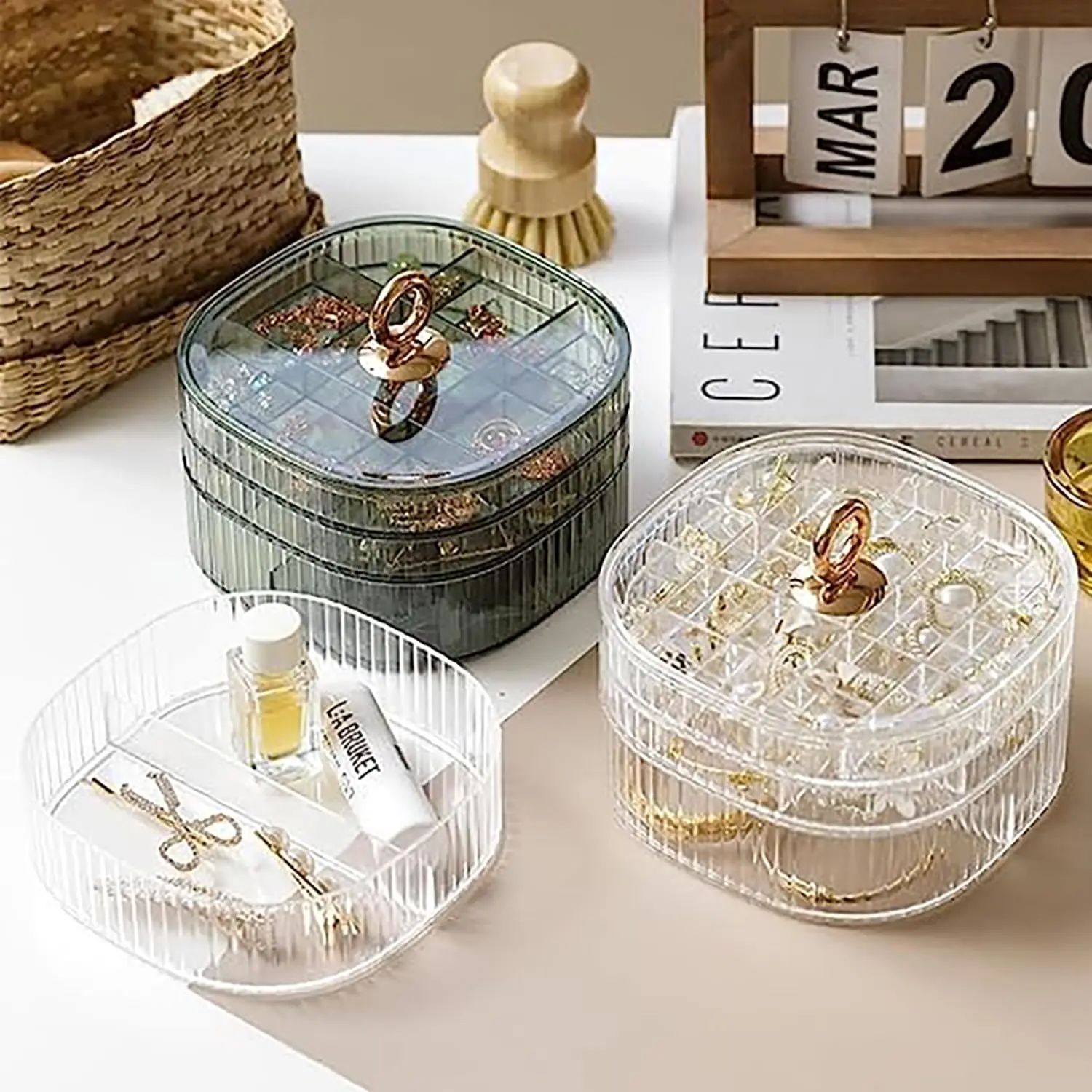 Jewelry Making Organizer - 보석함, 손잡이가 있는 보석 정리함, 여성용