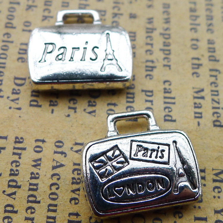 Jewelry Making Paris - 6 개/몫 14x17mm 골동품 실버 색상