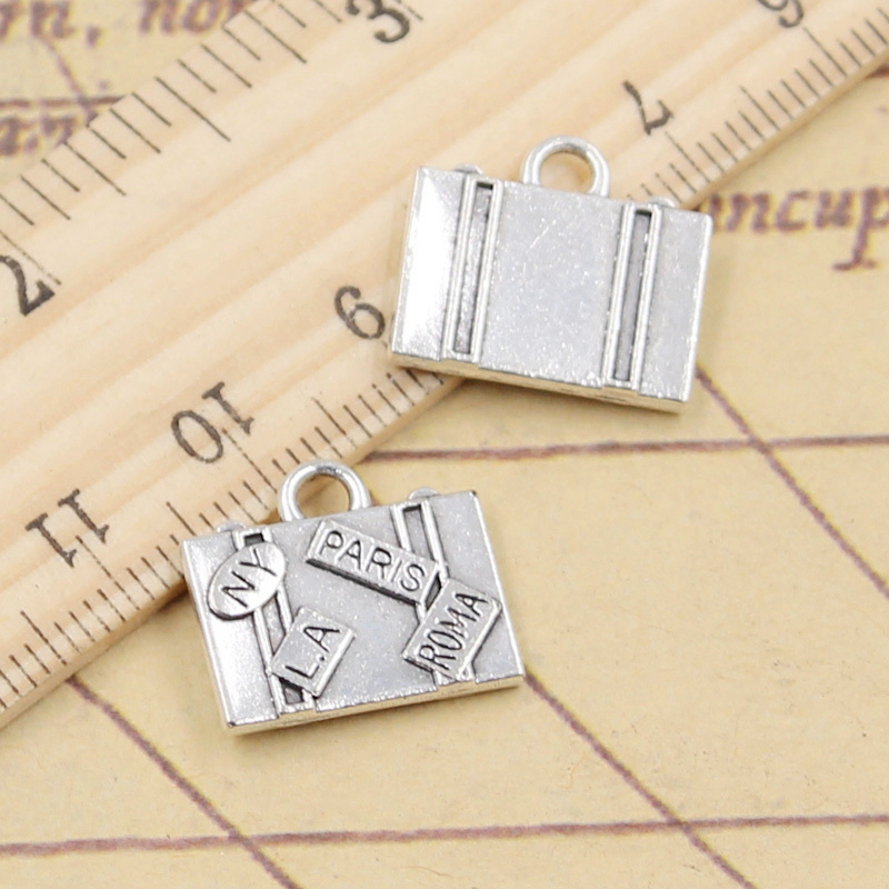 Jewelry Making Paris - 10pcs 매력 여행 가방 뉴욕 파리