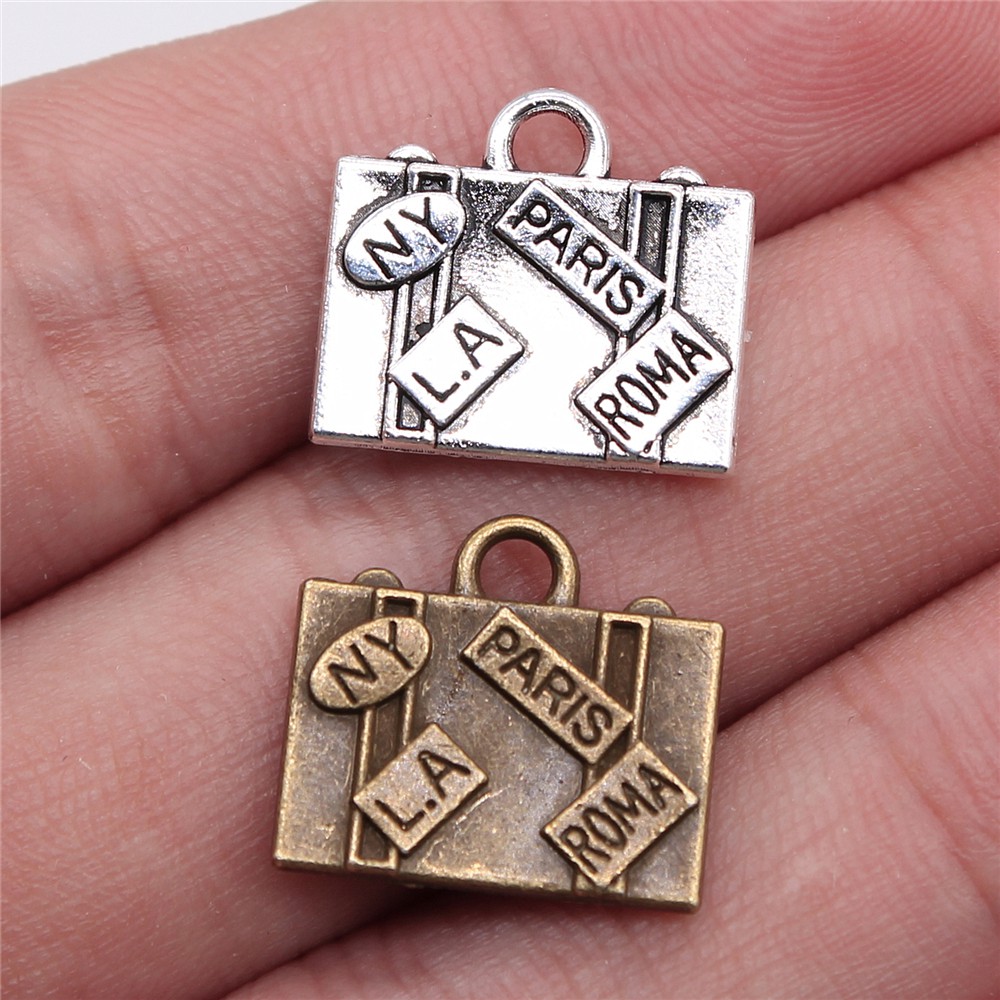 Jewelry Making Paris - WYSIWYG 5pcs 15x16mm 매력 여행 가방