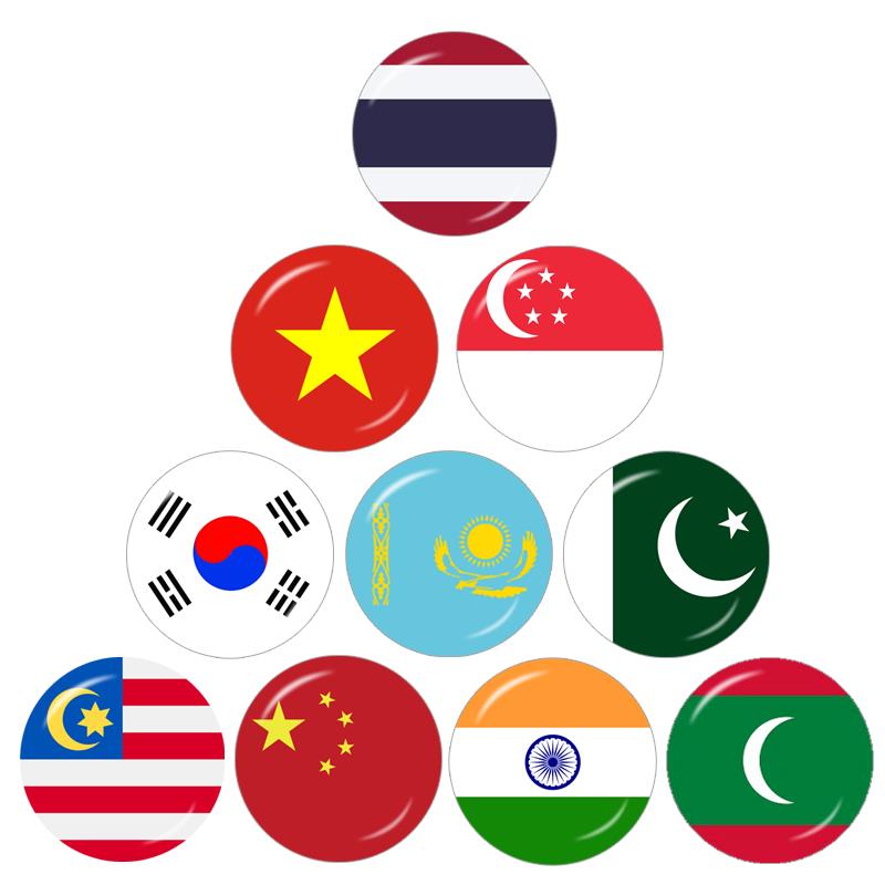 Jewelry Making Singapore - 원형 사진 유리 카보숑 데모 플랫