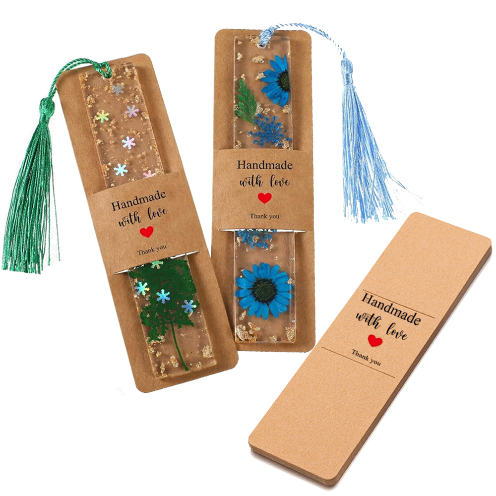 Jewelry Making Journal - 10/30/50pcs 4.5x15cm 크래프트 수지 책갈피 슬리브