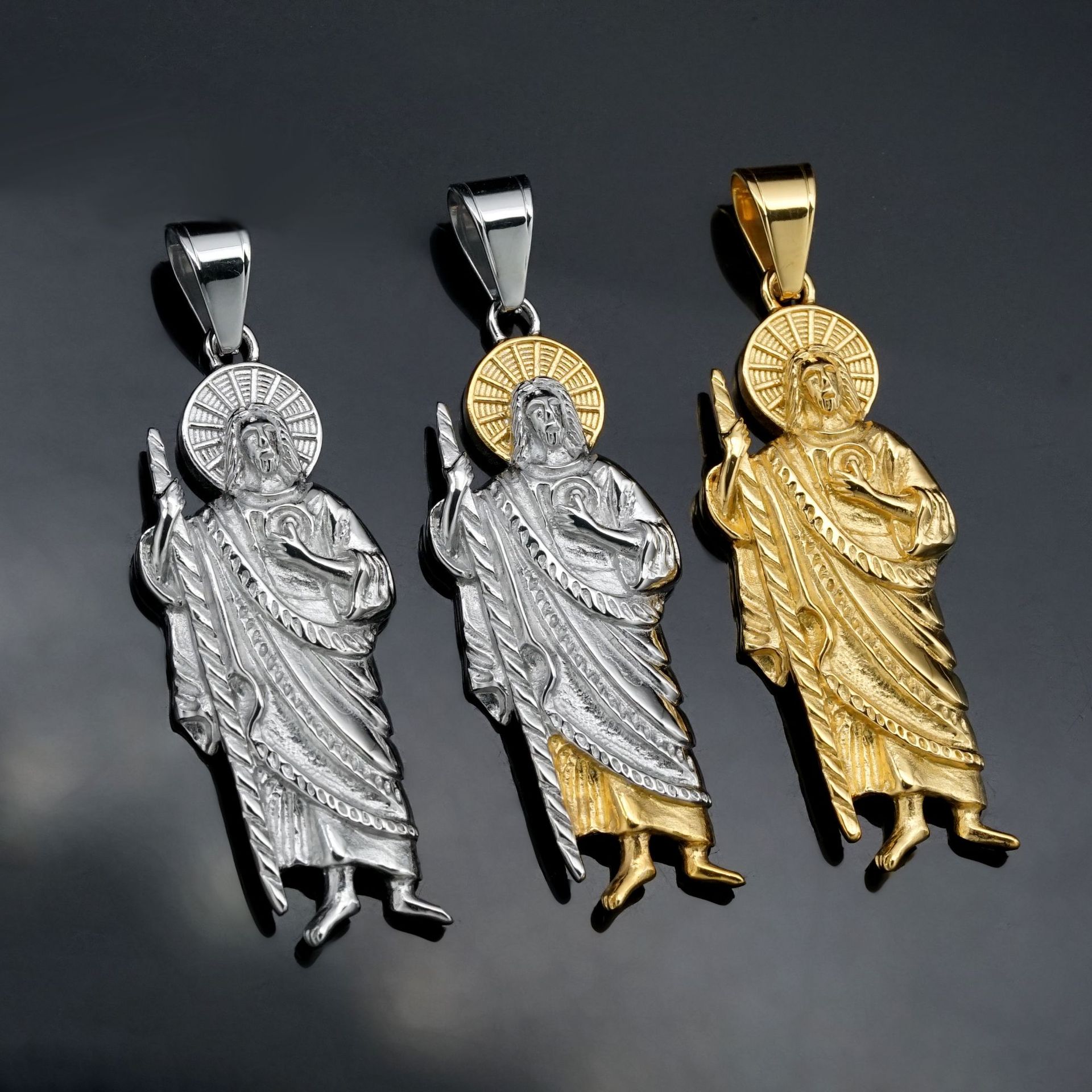 Santa Muerte 316L 스테인레스 스틸 펜던트 - Jewelry Making Singapore 리뷰 및 가격