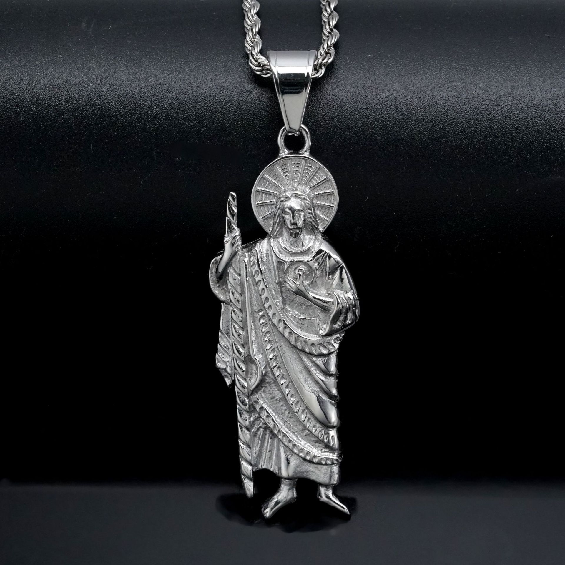 Santa Muerte 316L 스테인레스 스틸 펜던트 - Jewelry Making Singapore 리뷰 및 가격