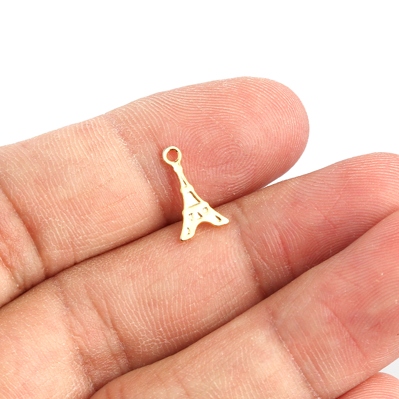 20 개/몫 12x7mm 스테인레스 스틸 파리 에펠 탑 - Jewelry Making Paris 리뷰 및 가격