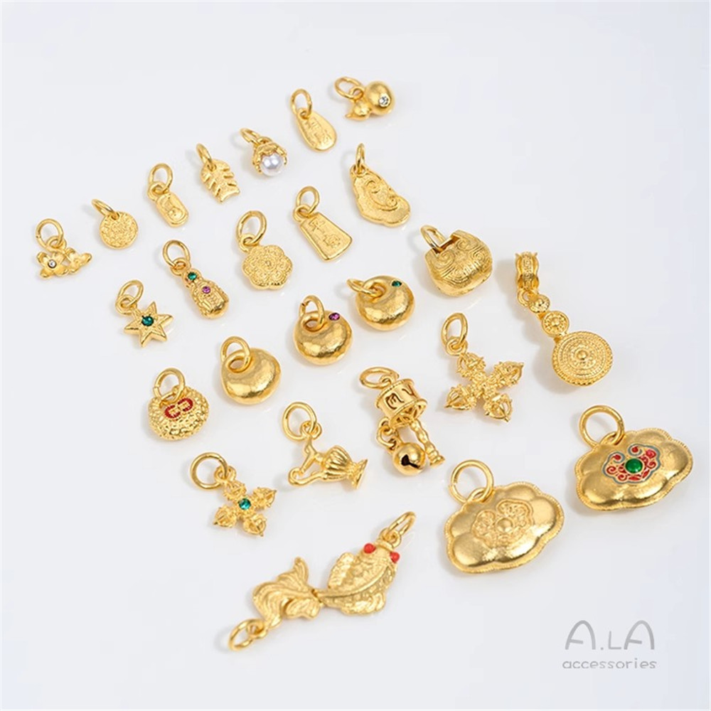 베트남 샌드 골드 빈티지 루이 구드 픽시우 펜던트 참  - Jewelry Making Vietnam 리뷰 및 가격