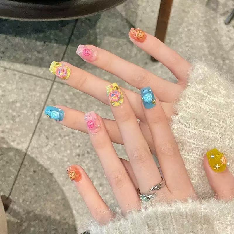 100개 미니 컬러풀 거북이 레진 참 플랫 백 카보숑  - Jewelry Making Resin 리뷰 및 가격