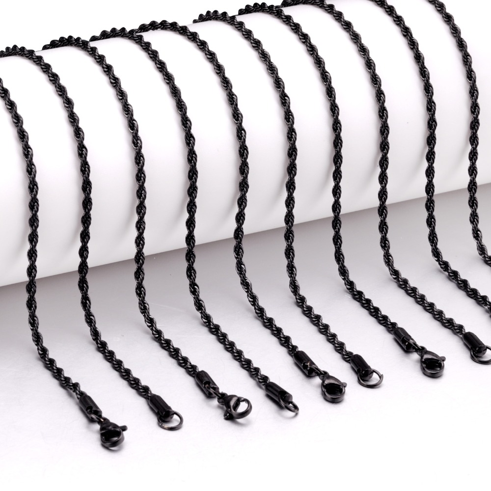 ASONSTEEL 10 개/몫 블랙 컬러 스테인레스 스 - Jewelry Making Singapore 리뷰 및 가격