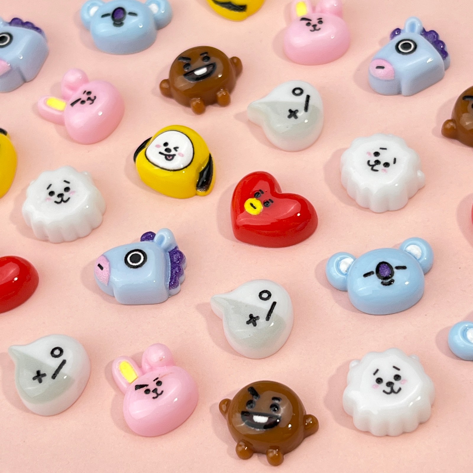 B T 21 치미 코야 RJ 슈키 타타 쿠키 네일 참  - Jewelry Making Resin 리뷰 및 가격