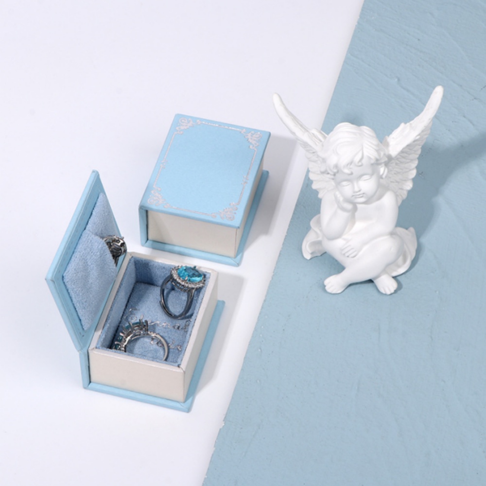 미니 조개 쉘 책 모양 반지 상자 - 남녀 공용 결혼  - Jewelry Making Journal 리뷰 및 가격