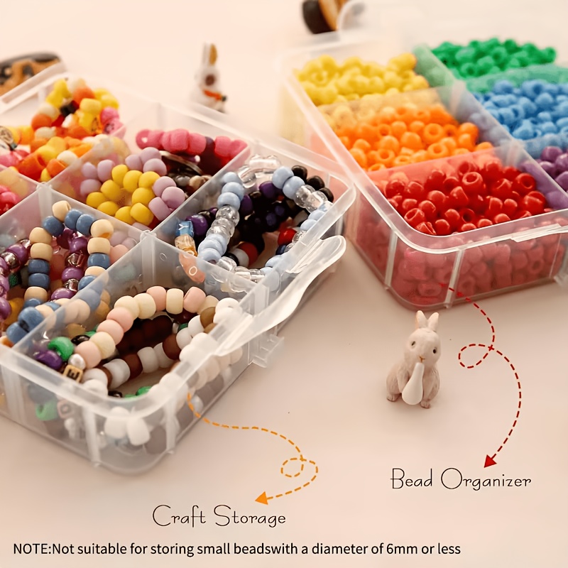 뚜껑과 손잡이가 있는 5겹 투명 수납함, 스냅 잠금 디 - Jewelry Making Organizer 리뷰 및 가격