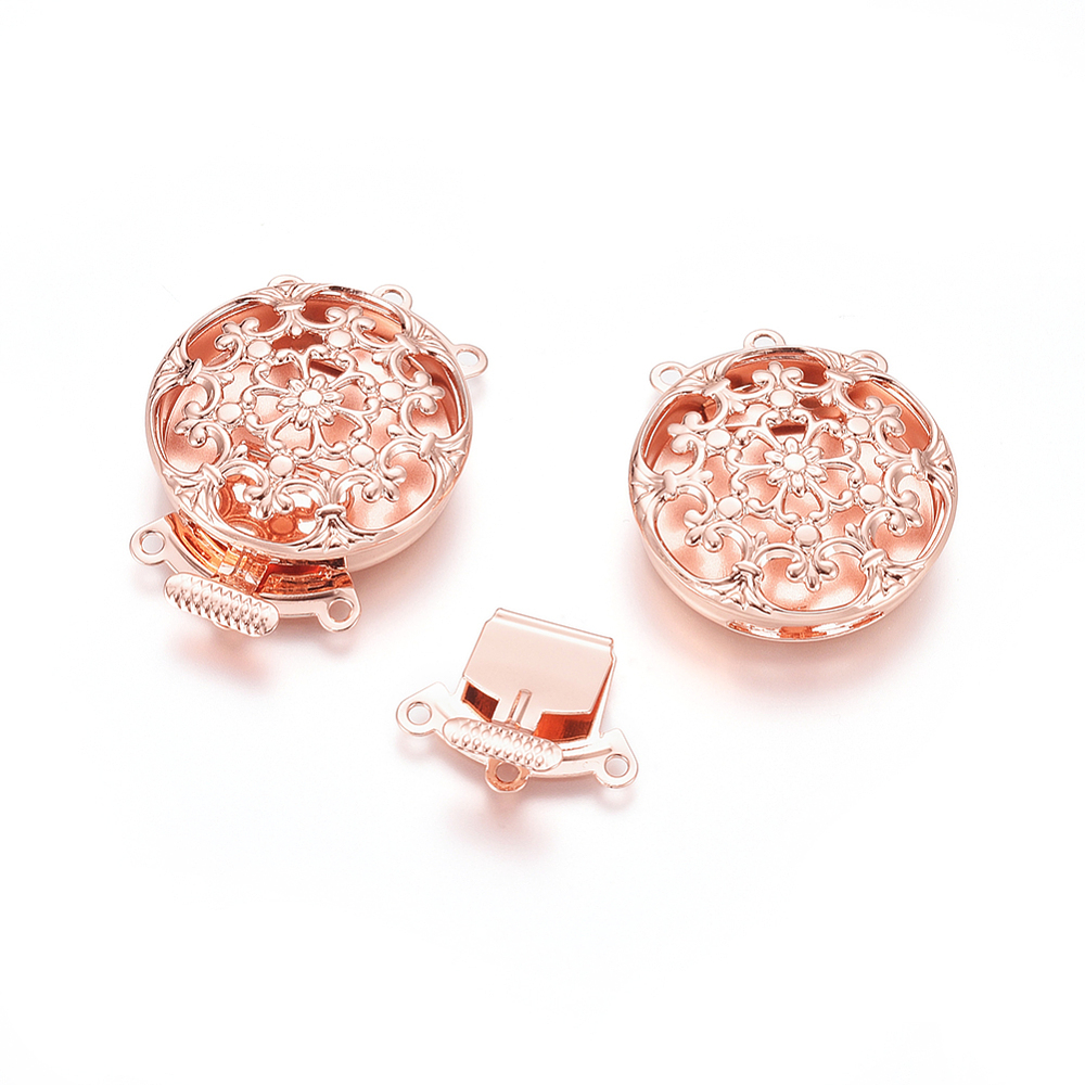 10 세트 황동 꽃 모양 멀티 스트랜드 박스 클래스프, - Jewelry Making Organizer 리뷰 및 가격