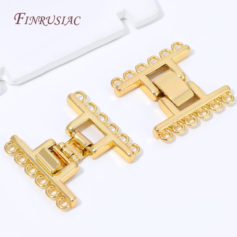 18K 금도금 멀티 스트랜드 클래스프 커넥터 직사각형  - Jewelry Making With Beads 리뷰 및 가격