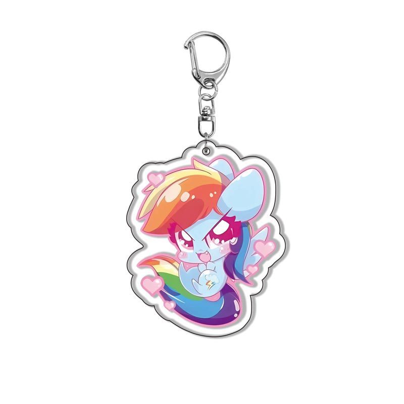마이 리틀 포니 애니메이션 아크릴 만화 키체인 열쇠고리 - Jewelry Making Resin 리뷰 및 가격
