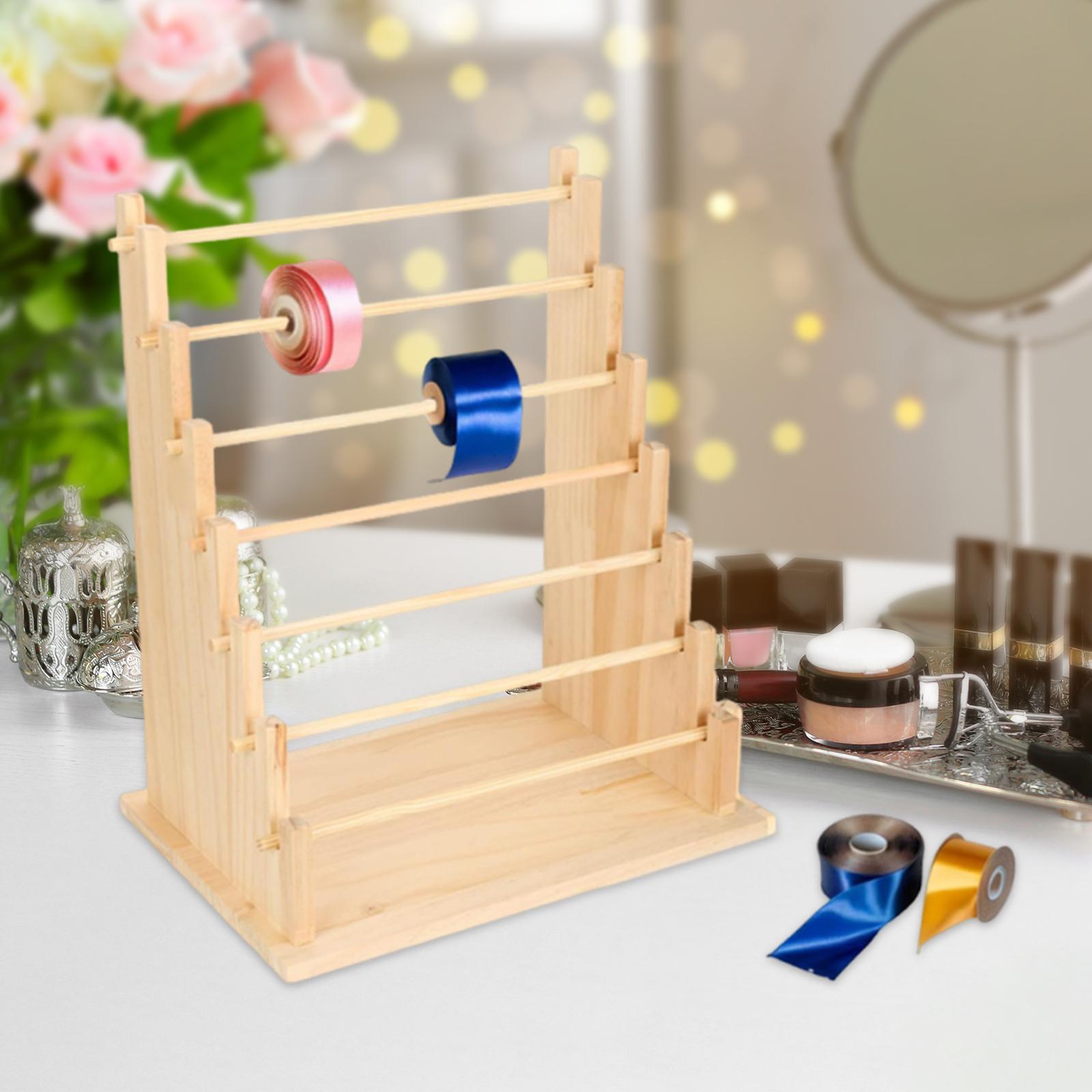 나무 리본 주최자 랙 스토리지 홀더 꽃 가게를위한 보석 - Jewelry Making Organizer 리뷰 및 가격