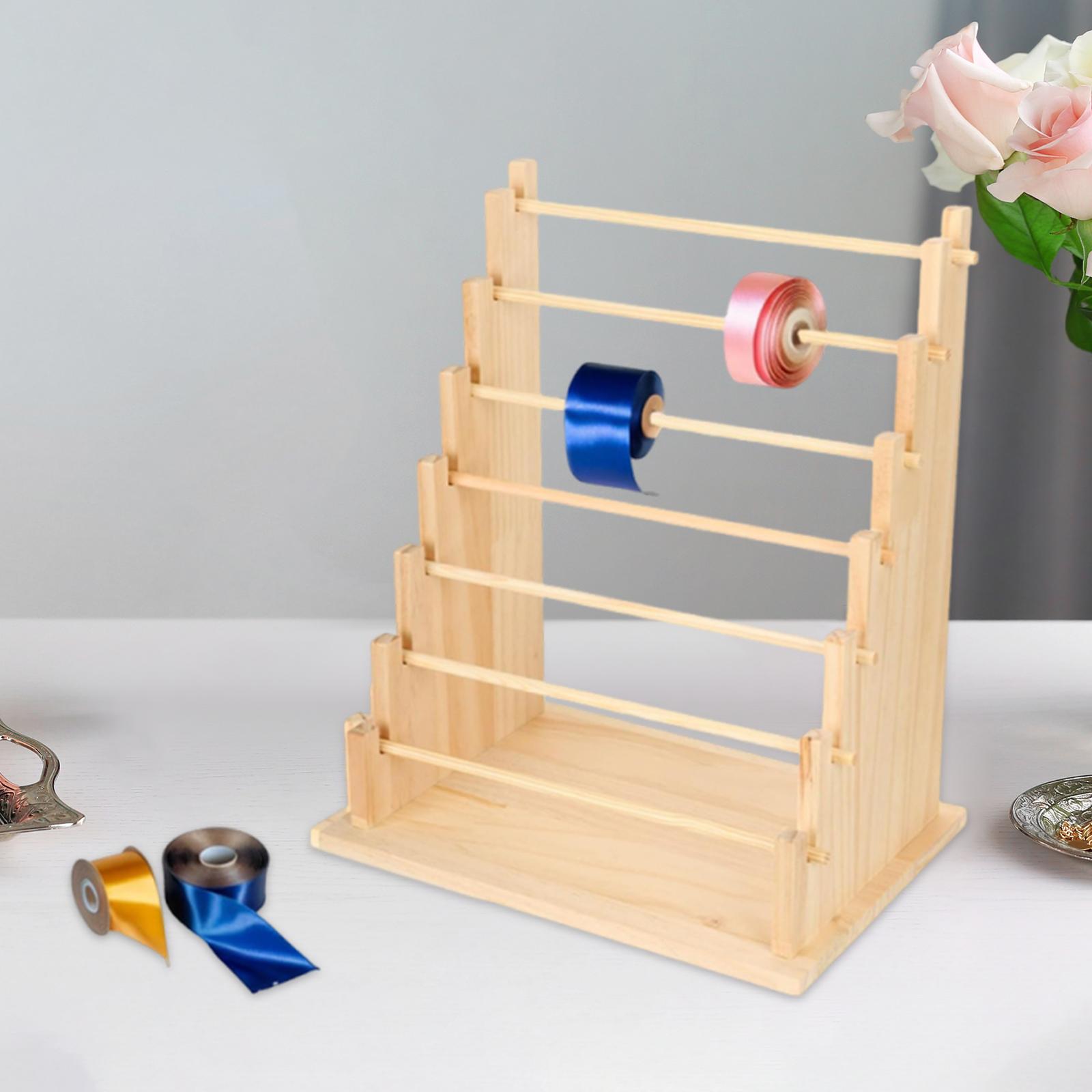 나무 리본 주최자 랙 스토리지 홀더 꽃 가게를위한 보석 - Jewelry Making Organizer 리뷰 및 가격