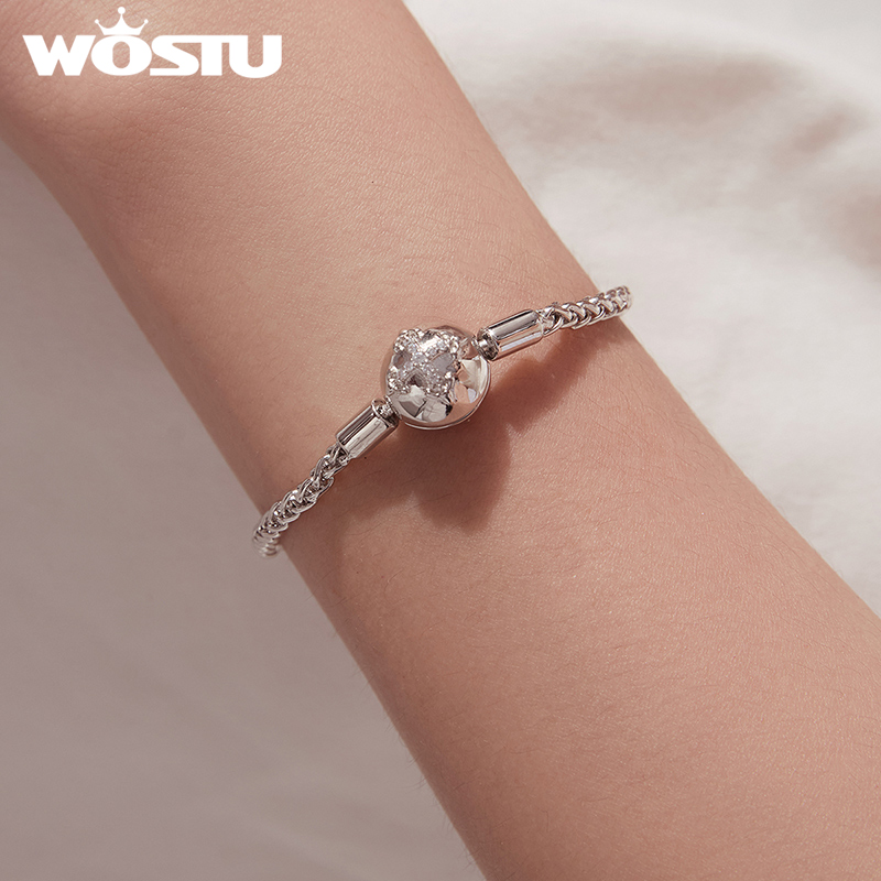 WOSTU 플래티넘 도금 스파클링 지르콘 크로스 팔찌  - Jewelry Making Singapore 리뷰 및 가격