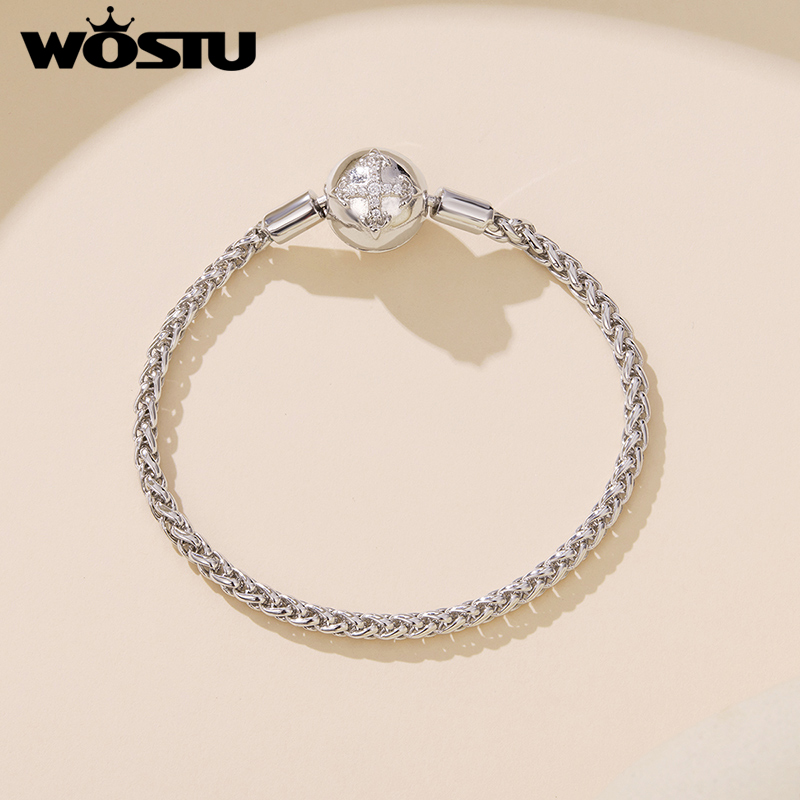 WOSTU 플래티넘 도금 스파클링 지르콘 크로스 팔찌  - Jewelry Making Singapore 리뷰 및 가격