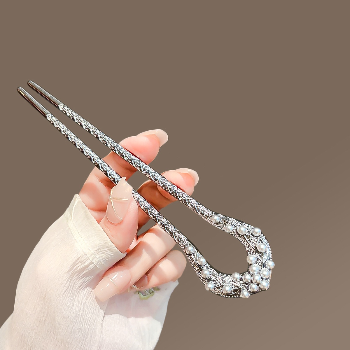 여성을위한 새로운 진주 U 모양의 머리핀 우아한 총 블 - Jewelry Making With Beads 리뷰 및 가격