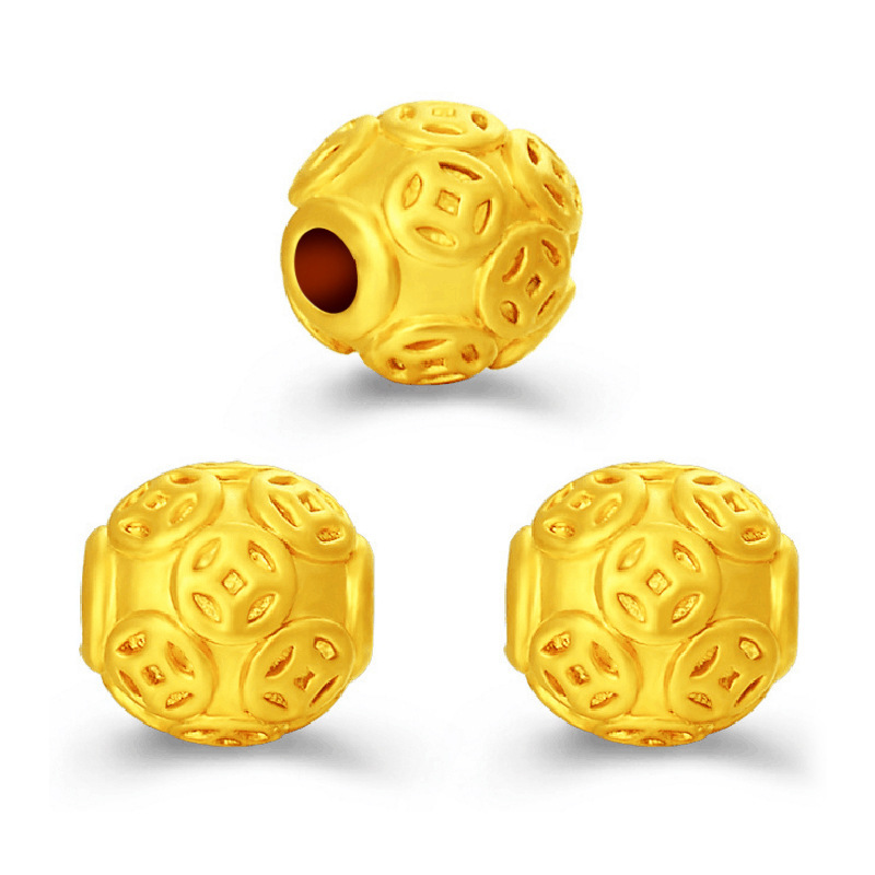 3D 골드 컬러 도금 베트남 모래 돈 구슬 도금 트랜스 - Jewelry Making Vietnam 리뷰 및 가격