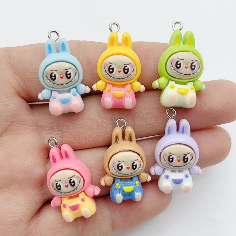 10Pcs Kawaii 토끼 딸기 하우스 수지 참 귀여 - Jewelry Making Resin 리뷰 및 가격