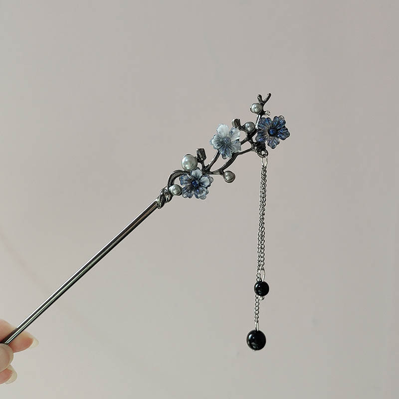 클래식 헤어 스틱 젓가락 잉크 컬러 꽃 금속 프린지 헤 - Jewelry Making With Beads 리뷰 및 가격