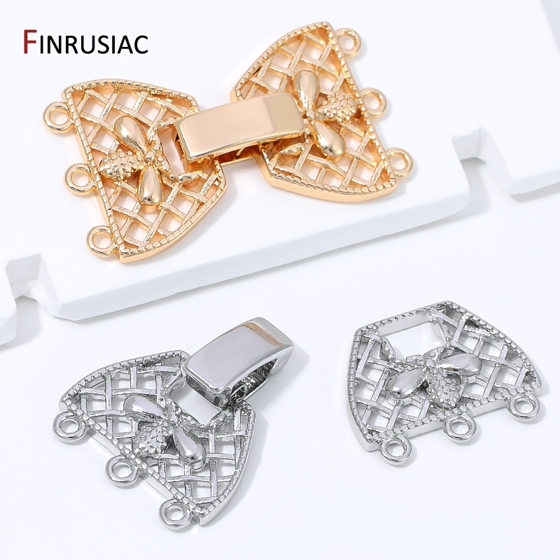 14K 금도금 황동 3열 진주 클래스프 커넥터 (쥬얼리 - Jewelry Making With Beads 리뷰 및 가격