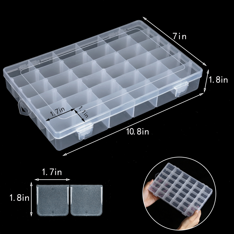 36 그리드 플라스틱 주최자 상자 보관 용기 비즈에 대 - Jewelry Making Organizer 리뷰 및 가격